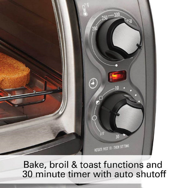 Hamilton Beach® Easy Reach® Toaster Oven with RollTop Door & Reviews